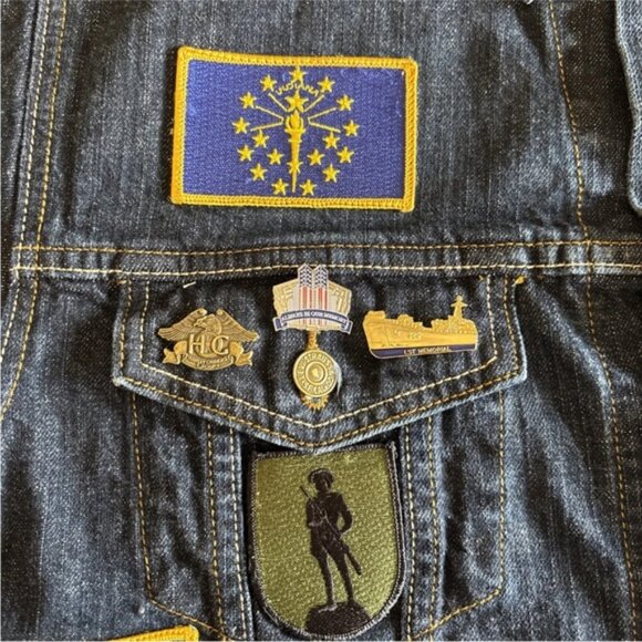 Levi’s Type 3 507 Denim Trucker Jacket w/ Patches & Handwarmers Harley Davidson - Picture 8 of 13